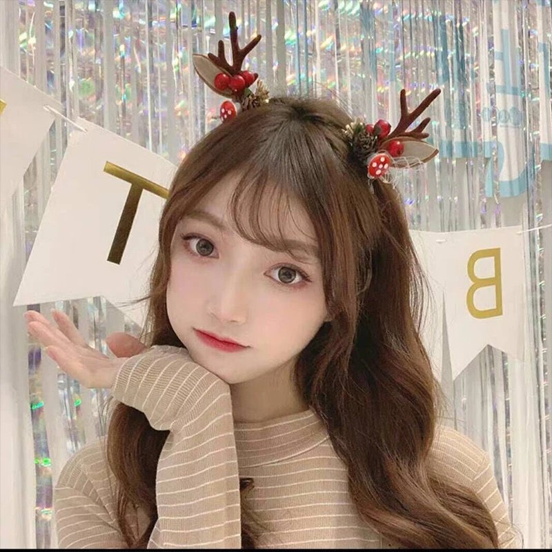 Christmas Antler Hair Clips Deer Ear Hairpins Festivals Christmas Headbands Pine Cones Hair Ball Adult Headwear Hair Accessories Christmas Antler Hair Clips Deer Ear Hairpins Festivals Christmas Headbands Pine Cones Hair Ball Adult Headwear Hair Accessories