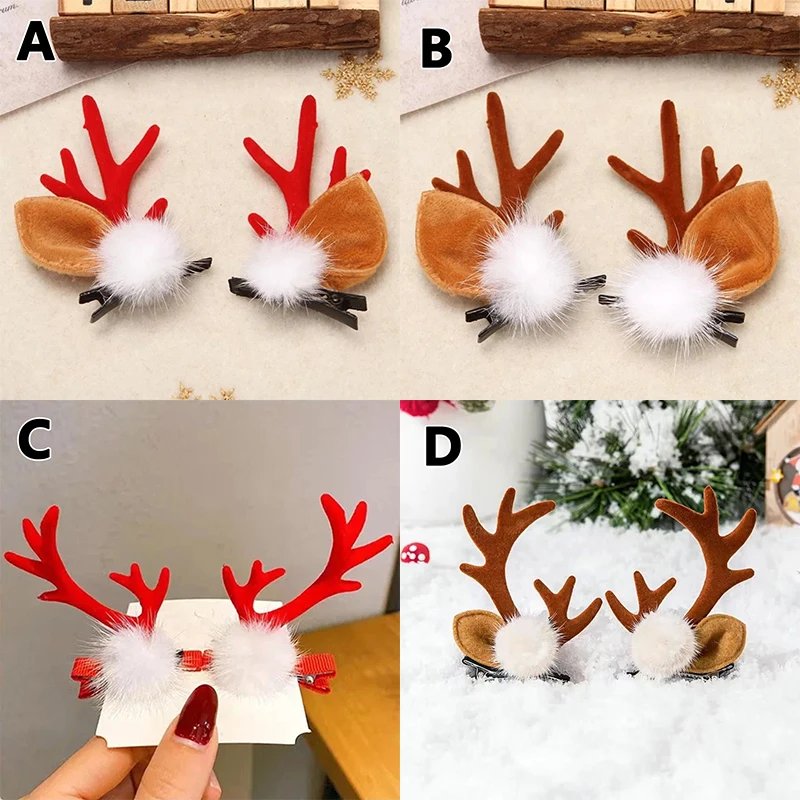 Christmas Antler Hair Clips Deer Ear Hairpins Festivals Christmas Headbands Pine Cones Hair Ball Adult Headwear Hair Accessories Christmas Antler Hair Clips Deer Ear Hairpins Festivals Christmas Headbands Pine Cones Hair Ball Adult Headwear Hair Accessories