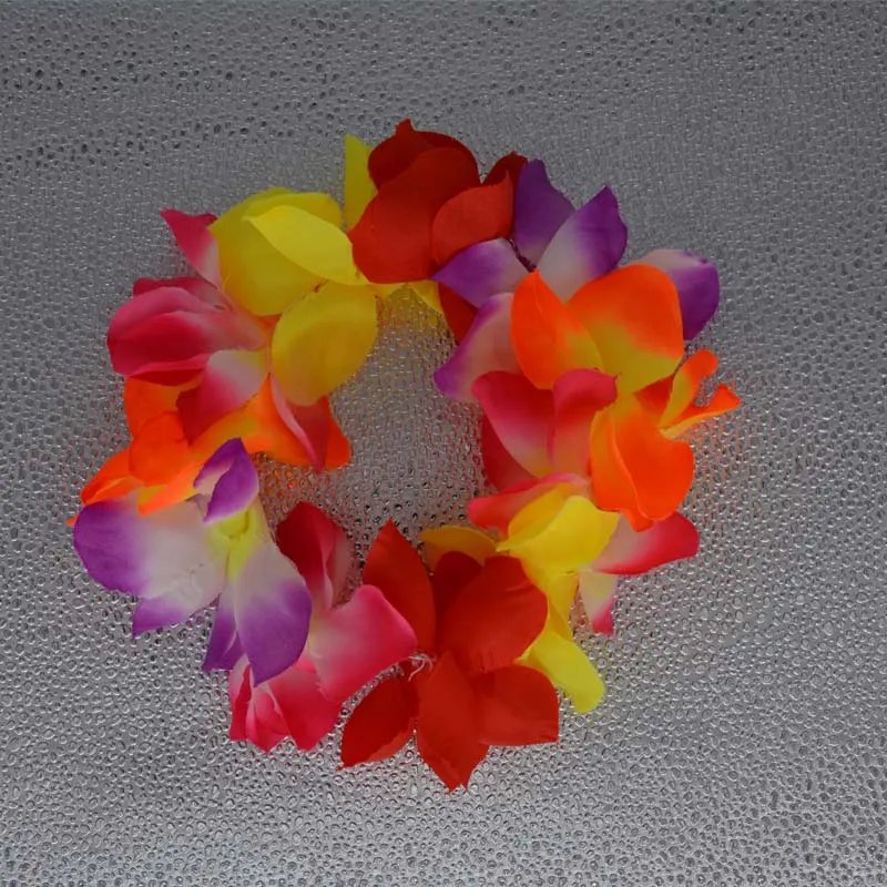 1pcs Women Girl LED Hawaii Hawaiian Lei Headband Glow Light up Flower Crown Wreath Birthday  Party    navidad  Halloween