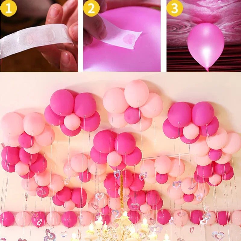 100-1000PCS Balloon glue dot for balloons accessories ballon dot birthday wedding party balloons glue sticker balloons stand