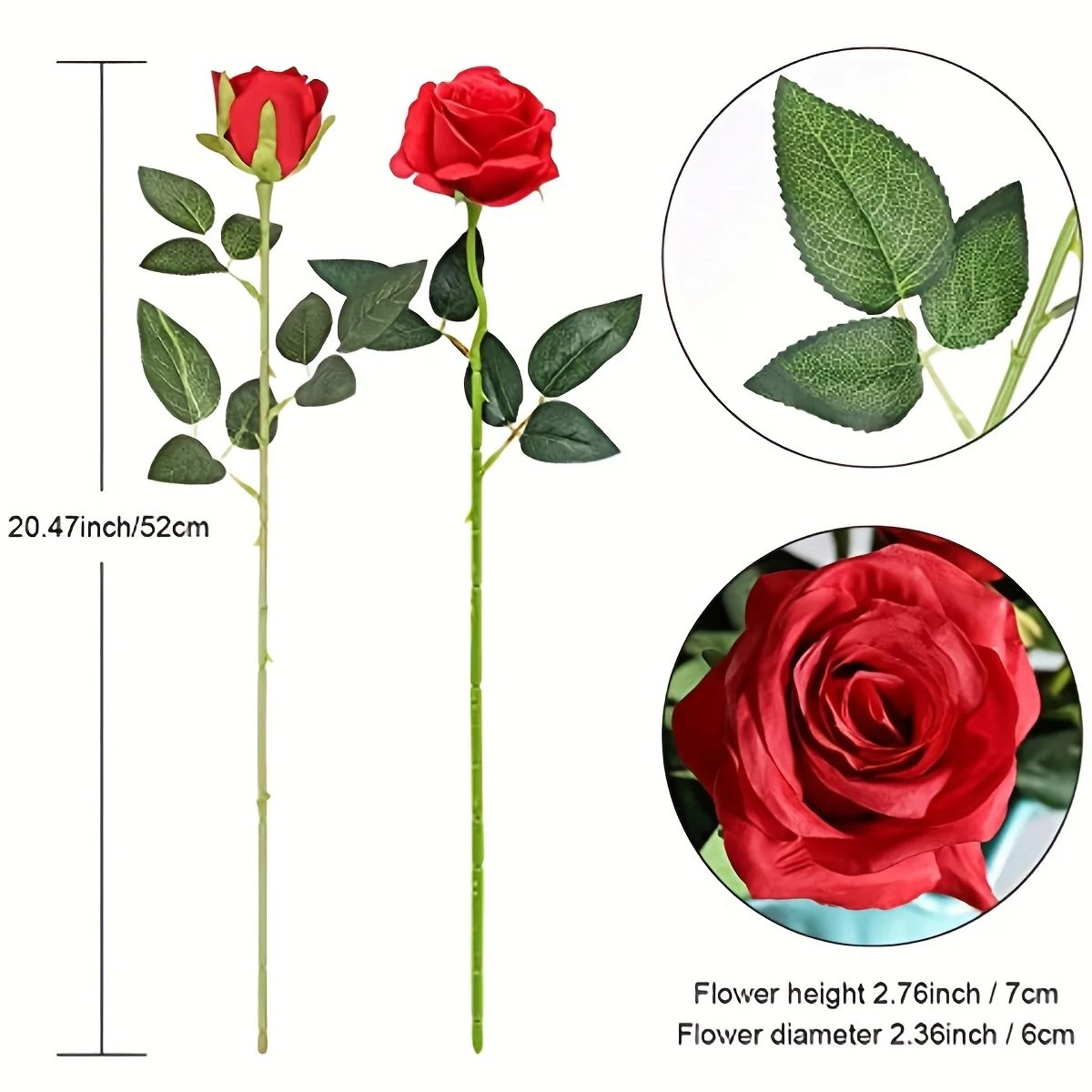 12pcs Realistic Artificial Rose Bouquet for Weddings, Birthdays, and More  for Floral Arrangements and Home Decor