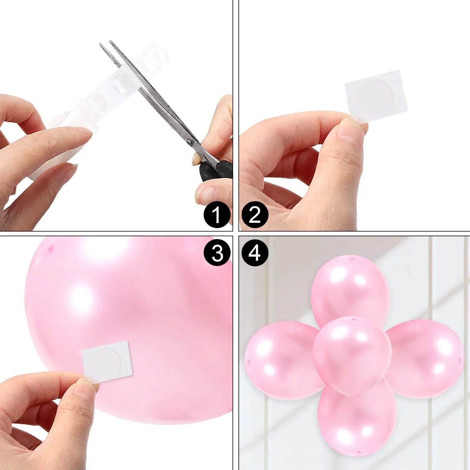 Double Sided Clear Sticky Point Tape Balloon Glue Dot Adhesive Birthday Wedding Party Balloons Glue Sticker Photoes Stand Arch