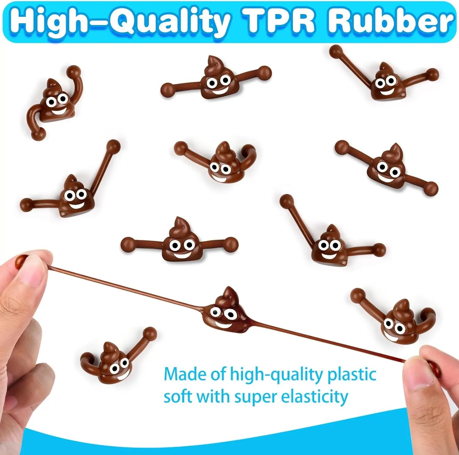 6/36set Fun Colorful Shooting Fake Poop Toys For Kids Birthday Party Favor Bag Pi&ntilde;ata Filler Boys Girls Party Gifts Supplies