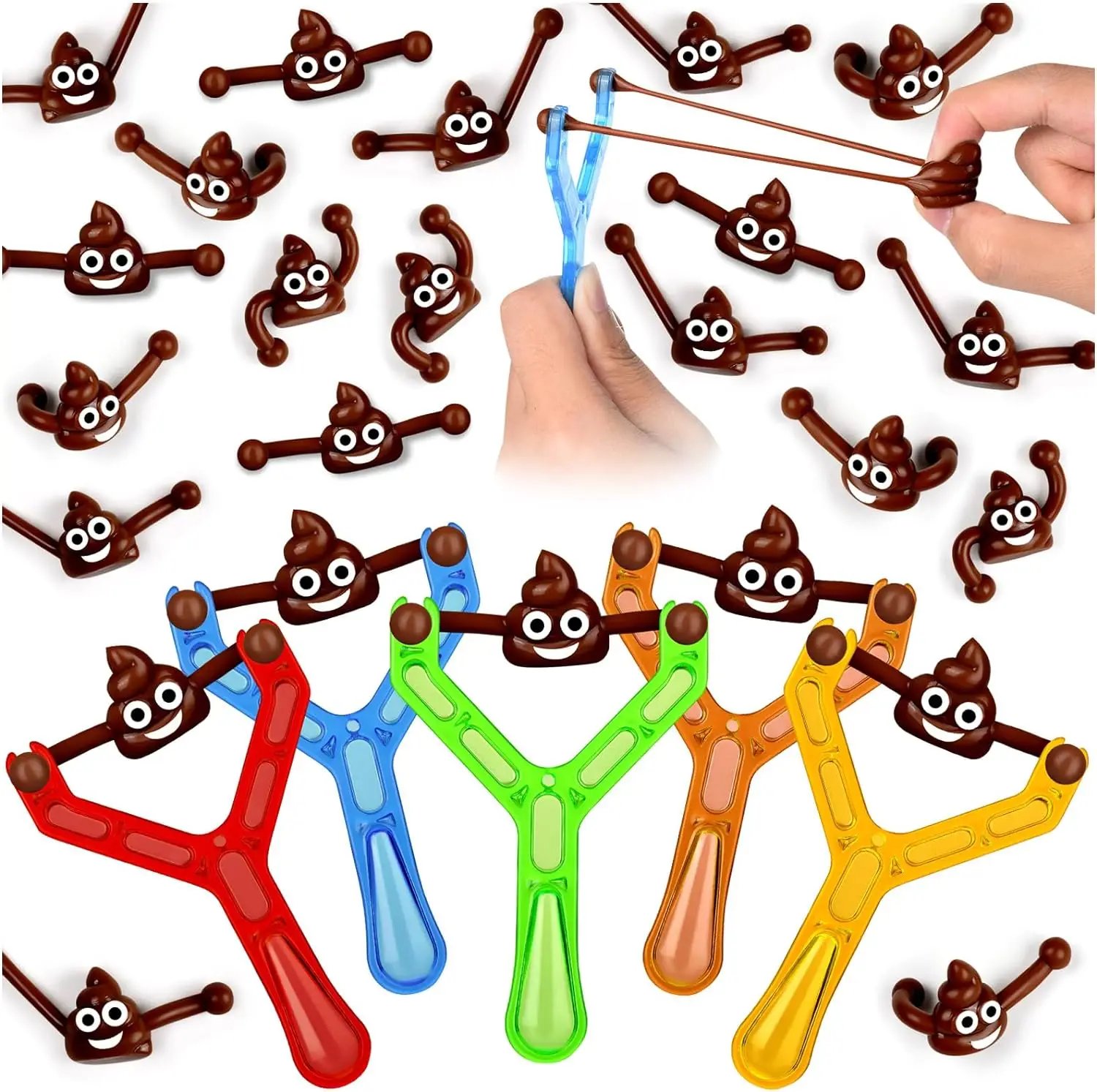 6/36set Fun Colorful Shooting Fake Poop Toys For Kids Birthday Party Favor Bag Pi&ntilde;ata Filler Boys Girls Party Gifts Supplies