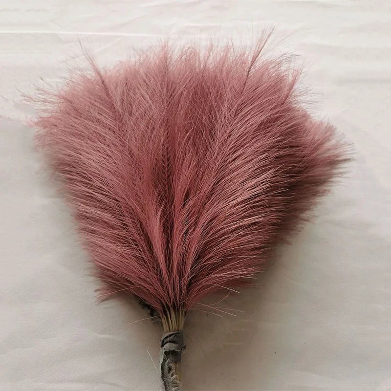 10/30Pcs Fluffy Pampas Grass Artificial Flowers Decoration for Wedding Boho Bouquet Party Home Vase Decor Fake Plant Reed Flower