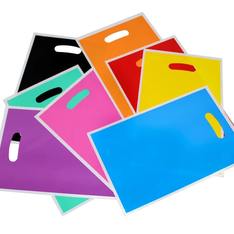 10-50pcs/lot Birthday Party Gift Bag Plastic Children's Candy Gift Box Banquet Popp Pearlescent Packaging Strong and Durable