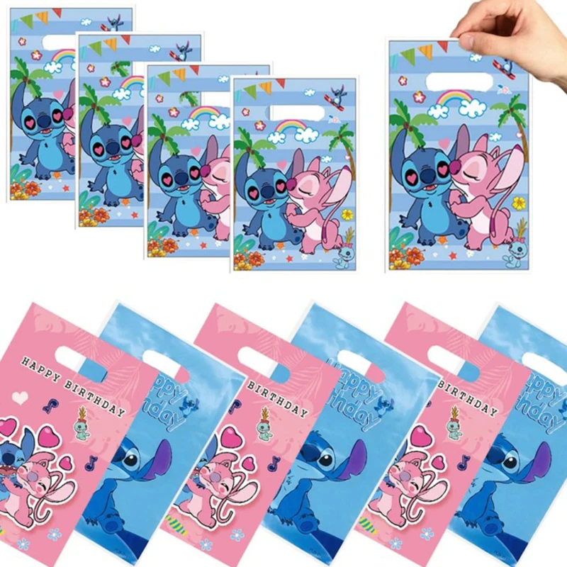 10pcs Disney Lilo&Stitch Party gift Bags Kids Candy Treat Bag Party Blue Stitch Pink Angel Goodie Gift Bags For Kids Birthday 10pcs Disney Lilo&Stitch Party gift Bags Kids Candy Treat Bag Party Blue Stitch Pink Angel Goodie Gift Bags For Kids Birthday