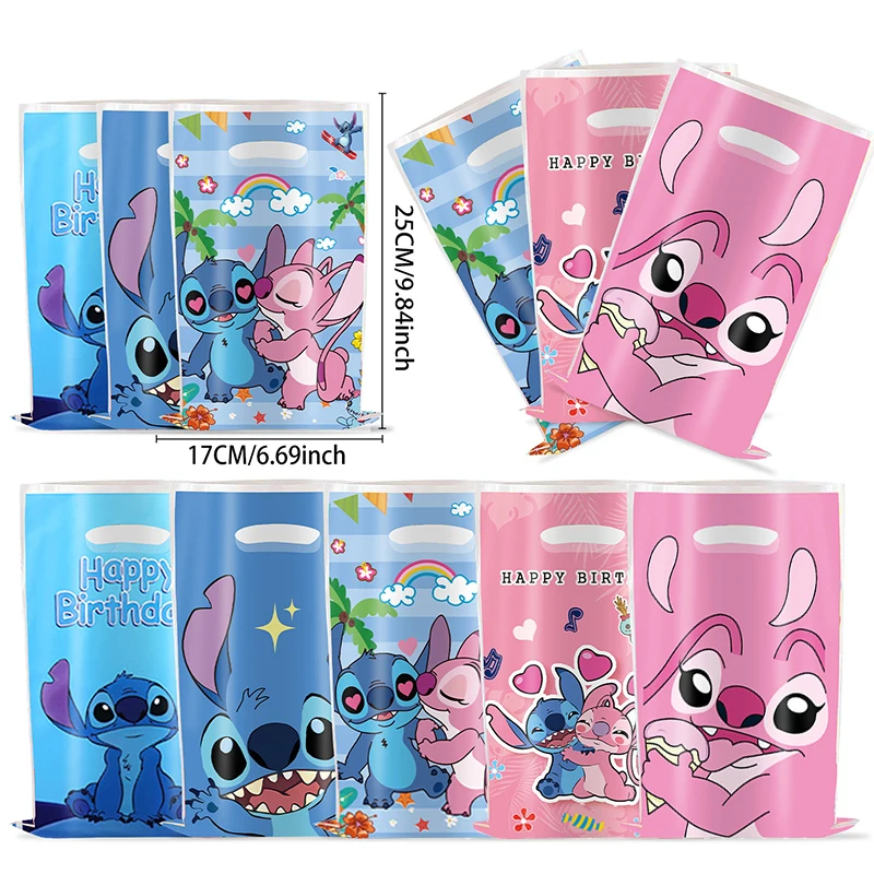 10pcs Disney Lilo&Stitch Party gift Bags Kids Candy Treat Bag Party Blue Stitch Pink Angel Goodie Gift Bags For Kids Birthday 10pcs Disney Lilo&Stitch Party gift Bags Kids Candy Treat Bag Party Blue Stitch Pink Angel Goodie Gift Bags For Kids Birthday