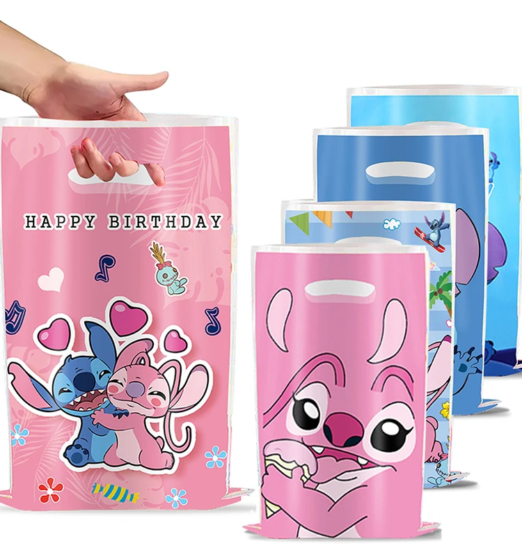 10pcs Disney Lilo&Stitch Party gift Bags Kids Candy Treat Bag Party Blue Stitch Pink Angel Goodie Gift Bags For Kids Birthday 10pcs Disney Lilo&Stitch Party gift Bags Kids Candy Treat Bag Party Blue Stitch Pink Angel Goodie Gift Bags For Kids Birthday