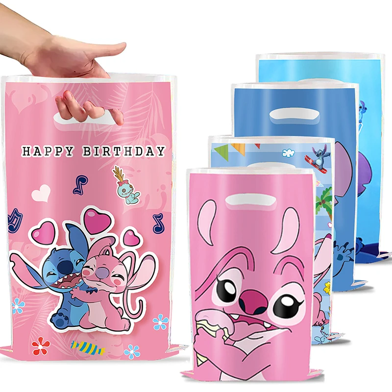 10pcs Disney Lilo&Stitch Party gift Bags Kids Candy Treat Bag Party Blue Stitch Pink Angel Goodie Gift Bags For Kids Birthday 10pcs Disney Lilo&Stitch Party gift Bags Kids Candy Treat Bag Party Blue Stitch Pink Angel Goodie Gift Bags For Kids Birthday