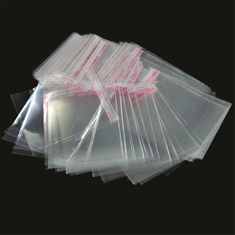 Transparent Plastic Self Adhesive Bag Self Sealing Small Bags For Pen Jewelry Candy Packing Resealable Gift Cookie Packaging Bag