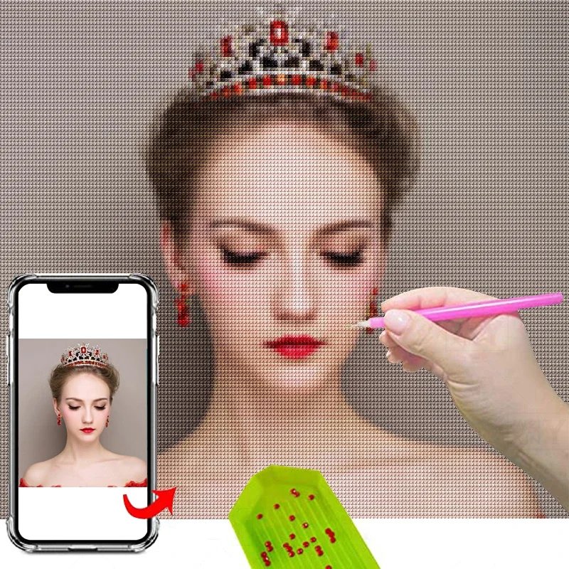 Personal picture Diamond Painting Photos Custom Full Square Round Rhinestones Diamond Embroidery Wedding Home Decor Gift