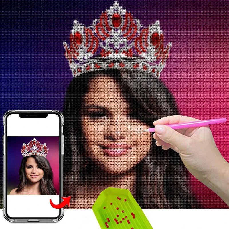 Personal picture Diamond Painting Photos Custom Full Square Round Rhinestones Diamond Embroidery Wedding Home Decor Gift