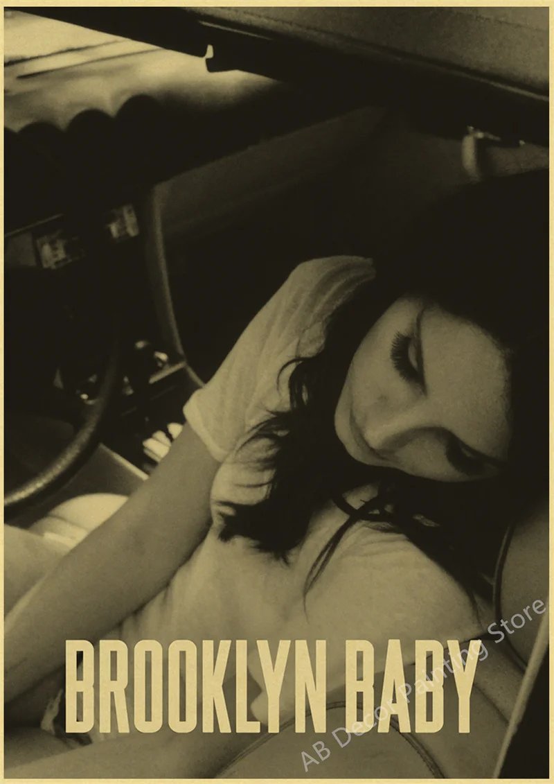 Lizzy Grant Lana Del Rey Posters Retro Kraft Paper Prints Music Album Poster Vintage Home Room Decor Aesthetic Art Wall Painting