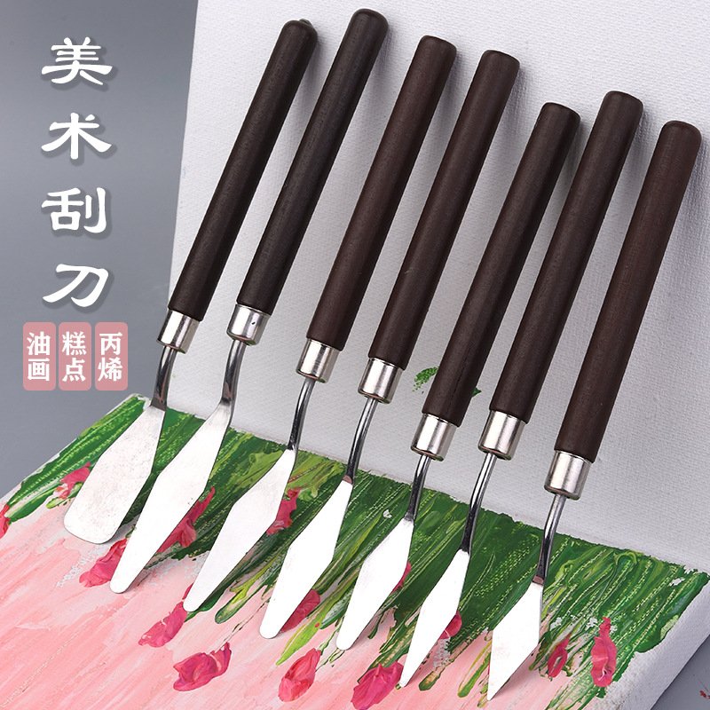 1/3/5/7Pcs/Set Stainless Steel Oil Painting Knife Artist Spatula Art Tools stationery Cake baking supplies painting drawing cute 1/3/5/7Pcs/Set Stainless Steel Oil Painting Knife Artist Spatula Art Tools stationery Cake baking supplies painting drawing cute