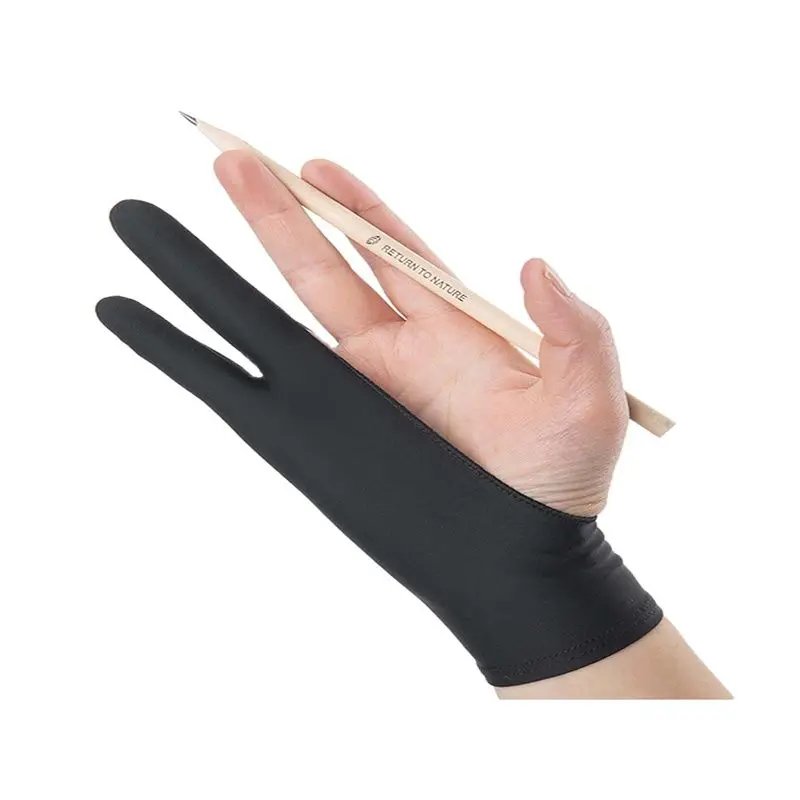 Bview Art Single/Three Layers 2 Finger Anti-mistouch Painting Sketch Gloves Tablet Screen Touch Glove Artist Drawing Write Glove