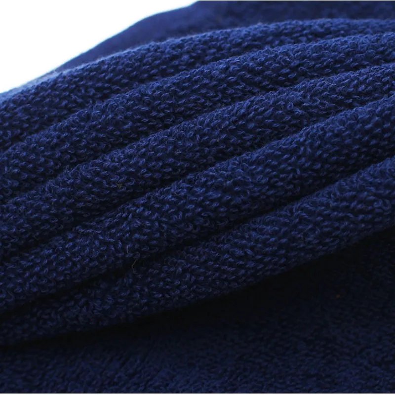 2pcs Set Cotton Towel 1pcs Hand Towel 34x74cm and 1pcs Big Bath Towel 70x140cm Blue White Brown Geometric Embroidered Gift Towel