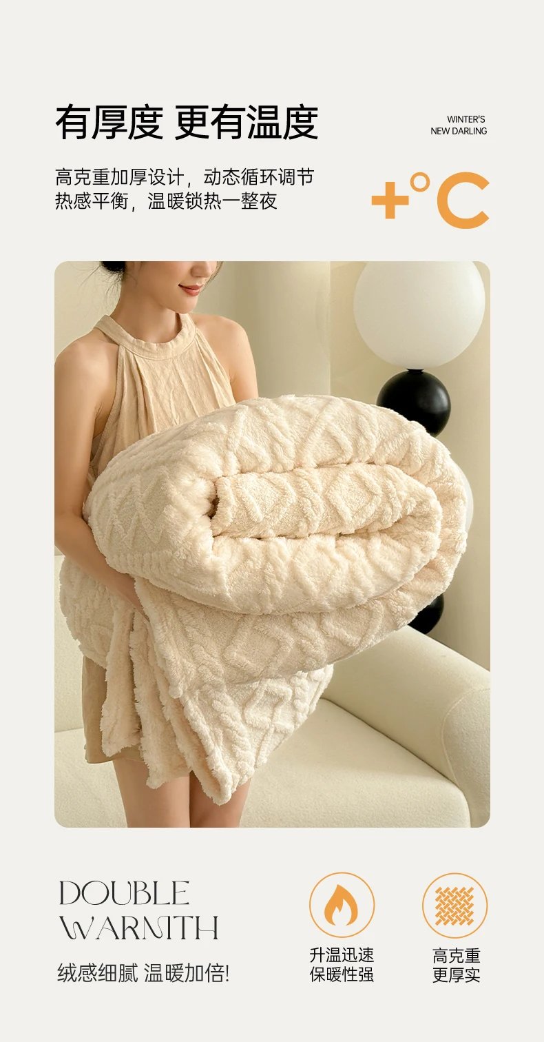 1pc Coral Fleece Blanket for Winter Thick Soft Bedspread Warm Plaids for Beds Single/Queen/King Solid Color Thow Blankets/Plaids 1pc Coral Fleece Blanket for Winter Thick Soft Bedspread Warm Plaids for Beds Single/Queen/King Solid Color Thow Blankets/Plaids