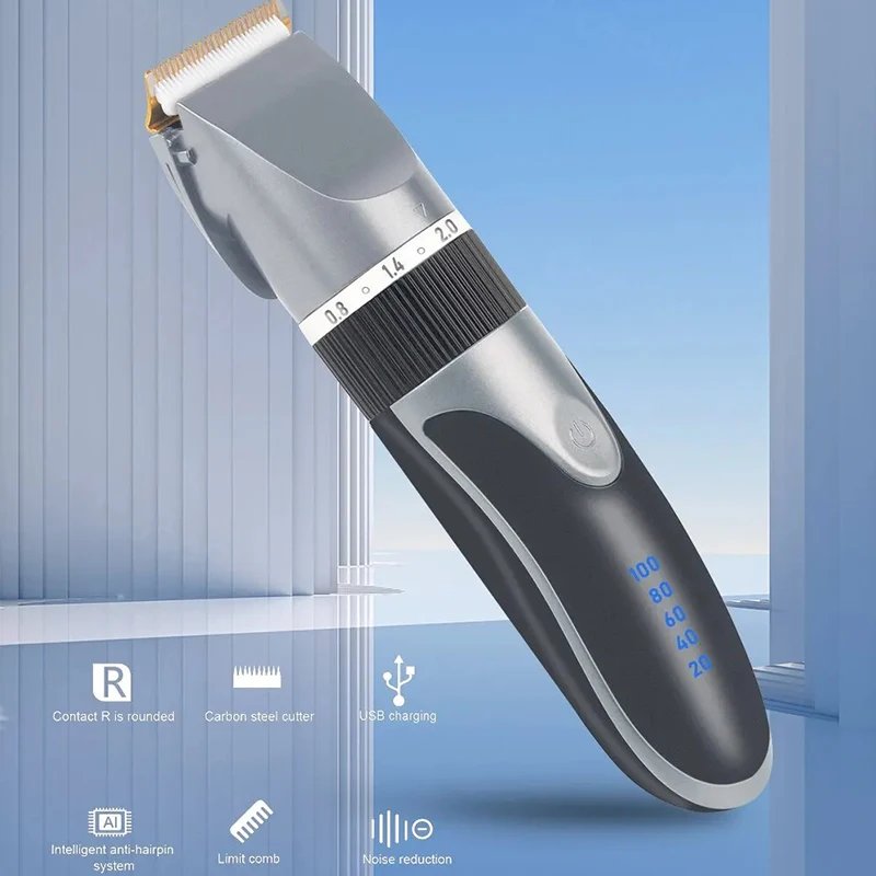 Hair Clipper Electric Barber Hair Trimmers For Men Adults Kids Cordless Rechargeable Hair Cutter Machine Professional Hair Clipper Electric Barber Hair Trimmers For Men Adults Kids Cordless Rechargeable Hair Cutter Machine Professional