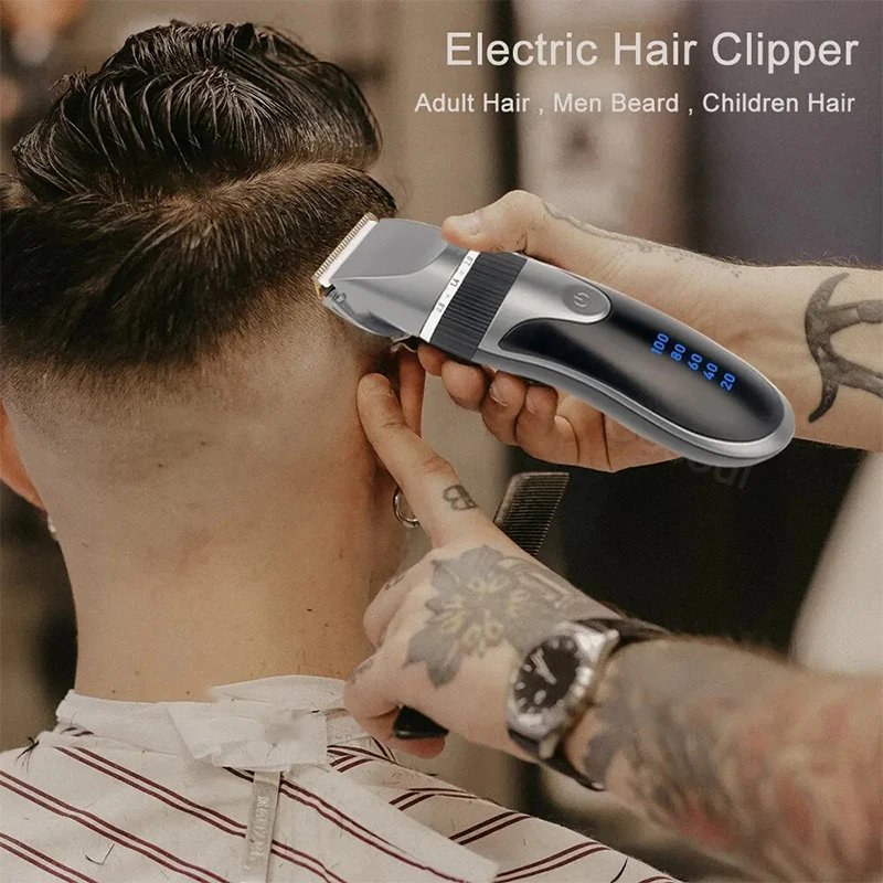 Hair Clipper Electric Barber Hair Trimmers For Men Adults Kids Cordless Rechargeable Hair Cutter Machine Professional Hair Clipper Electric Barber Hair Trimmers For Men Adults Kids Cordless Rechargeable Hair Cutter Machine Professional