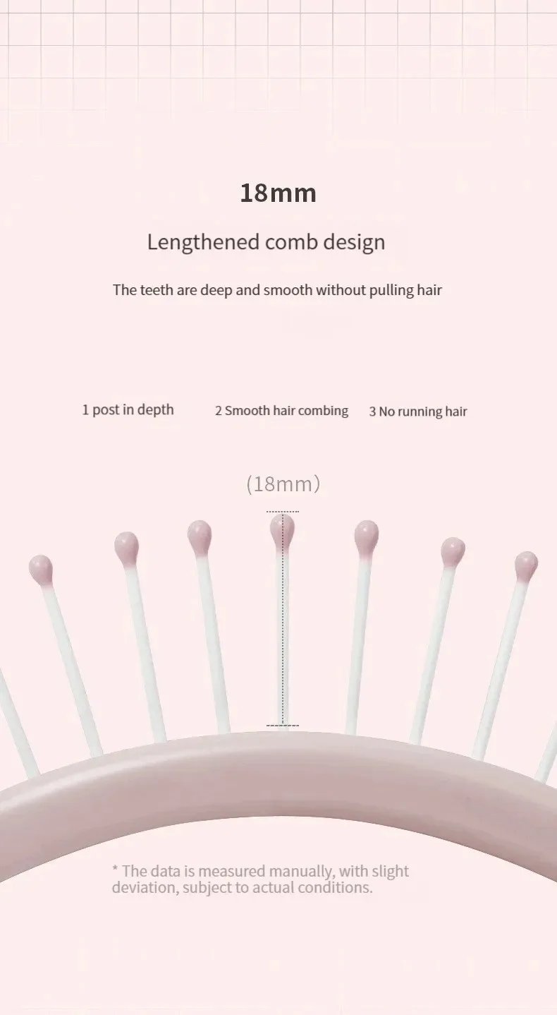 Hairbrush Air Cushion Comb Fluffy Anti-Hair Loss Massage Hair Brush For All Hair Types For Long Thick Thin Curly Natural Hair