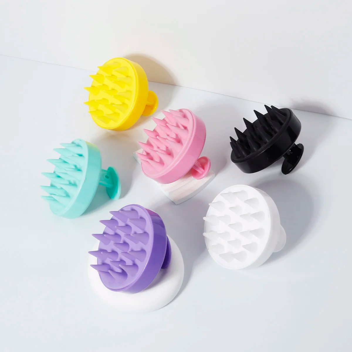 1 pcs silicone soft shampoo brush scalp massage comb thoroughly clean scalp body massage brush hair salon hair brush 1 pcs silicone soft shampoo brush scalp massage comb thoroughly clean scalp body massage brush hair salon hair brush