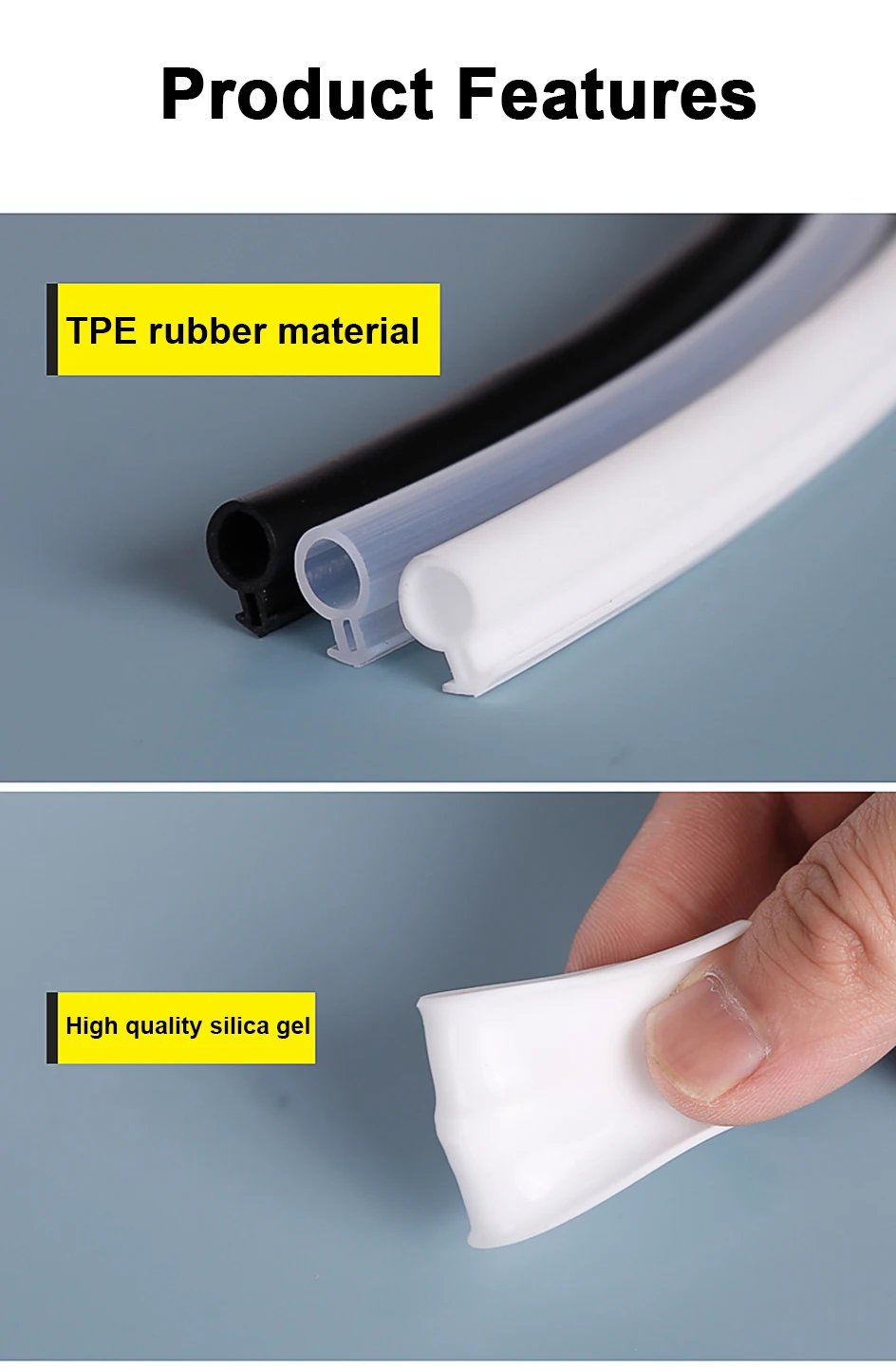 6M Plastic Steel Door and Window Sealing Strip O Type TPE Rubber Soundproof Tape Energy Saving Insulation Weatherstrip