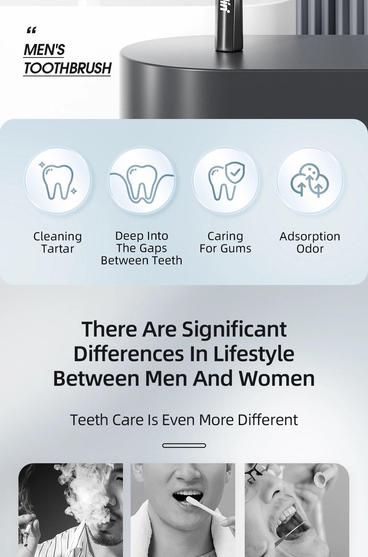 Y-Kelin Extra Hard And Adult Cleaning Set For Men's Small And Medium Bristle Toothbrushes, Designed For Household Use