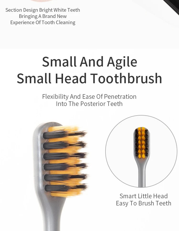 2 Sets Of Bamboo Charcoal Toothbrushes Ultra-Fine Soft Bristle Cleaning, Family Outfit Couple Adult Fine Bristle Toothbrush Set 2 Sets Of Bamboo Charcoal Toothbrushes Ultra-Fine Soft Bristle Cleaning, Family Outfit Couple Adult Fine Bristle Toothbrush Set