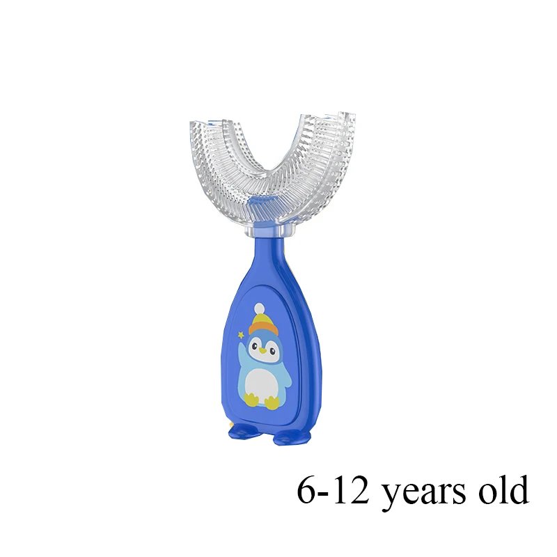 U-shape Kids Toothbrush Children's Toothbrush Silicone Cleaning Toothbrush Healthy 360&deg; Cleaning Oral Care Health Beauty Soft