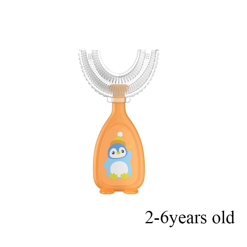 U-shape Kids Toothbrush Children's Toothbrush Silicone Cleaning Toothbrush Healthy 360&deg; Cleaning Oral Care Health Beauty Soft