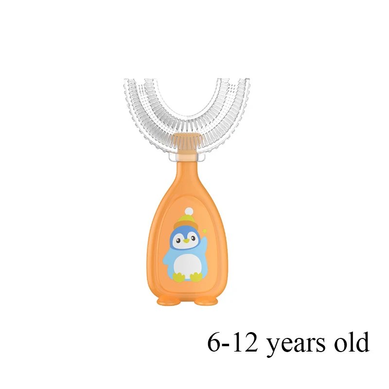 U-shape Kids Toothbrush Children's Toothbrush Silicone Cleaning Toothbrush Healthy 360&deg; Cleaning Oral Care Health Beauty Soft