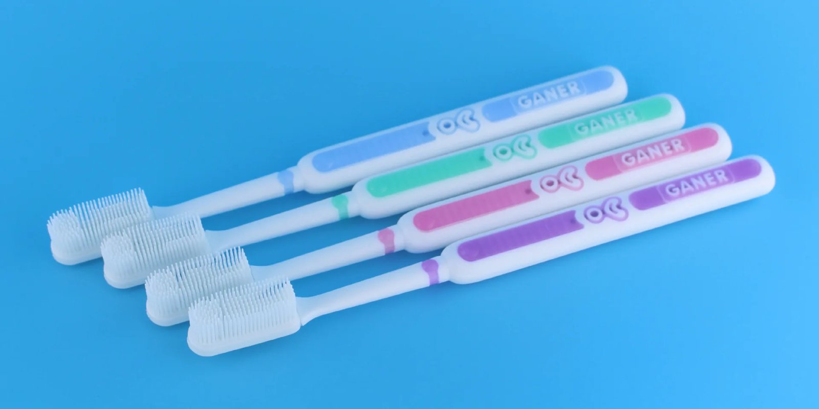 2PCS Soft Toothbrush Adult Silicone Nano Brush Oral Care Nano-Antibacterial Toothbrush Oral Cleaning Tool