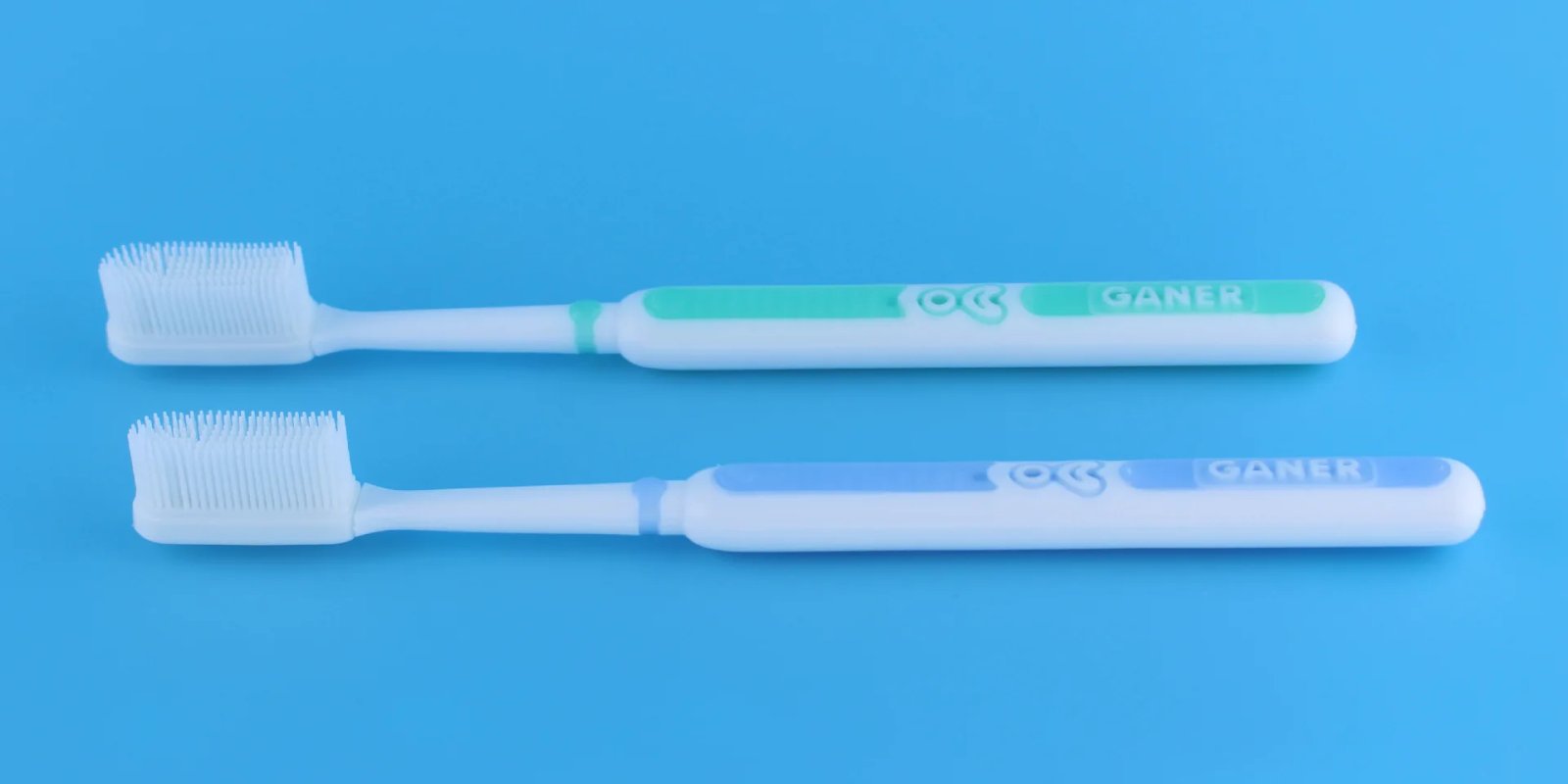 2PCS Soft Toothbrush Adult Silicone Nano Brush Oral Care Nano-Antibacterial Toothbrush Oral Cleaning Tool