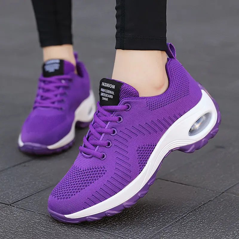 2024 New Sneakers Women Shoes Mesh Breathable Flat Anti-Slip Woman Sneaker Outdoor Trainer Female Zapatos De Mujer Sport Shoe