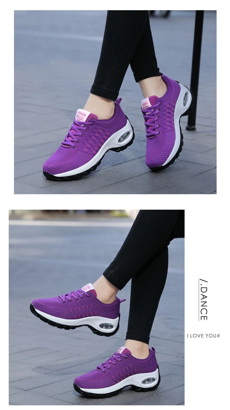 2024 New Sneakers Women Shoes Mesh Breathable Flat Anti-Slip Woman Sneaker Outdoor Trainer Female Zapatos De Mujer Sport Shoe
