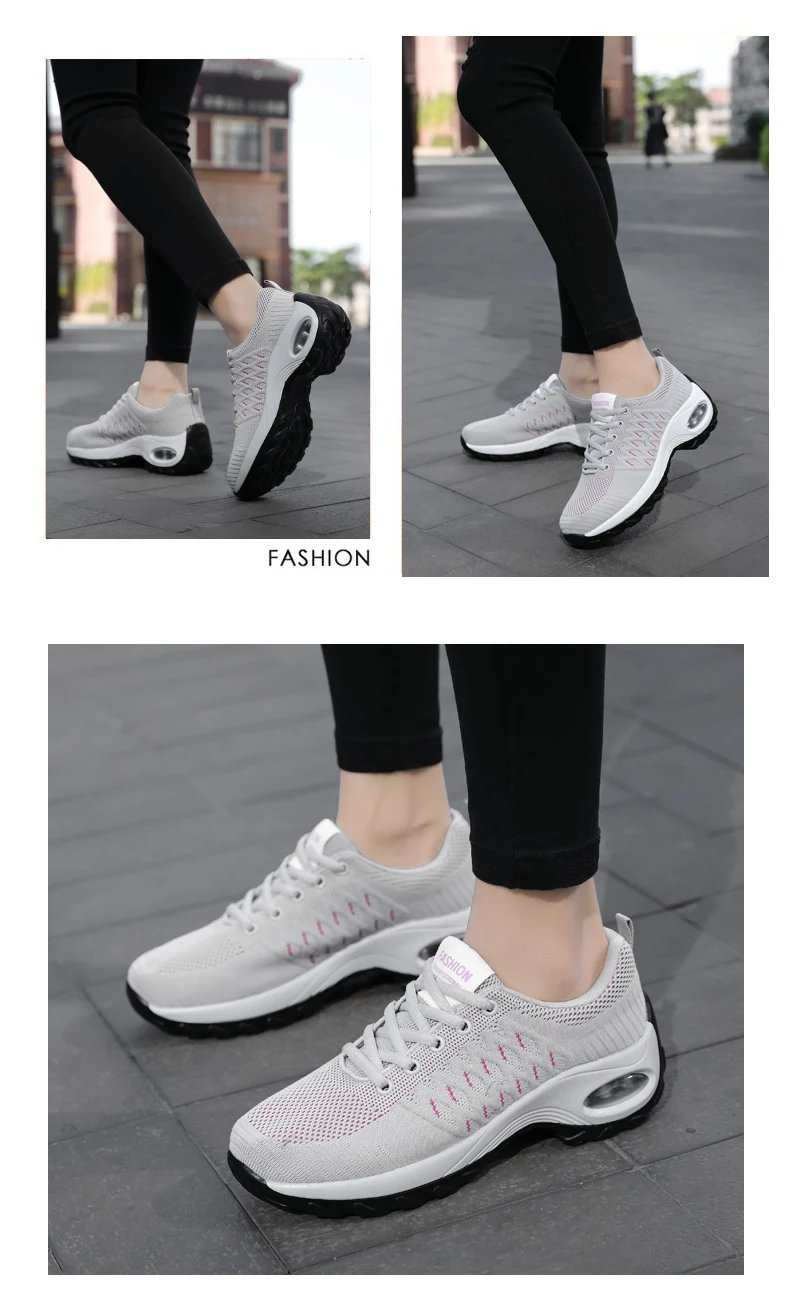 2024 New Sneakers Women Shoes Mesh Breathable Flat Anti-Slip Woman Sneaker Outdoor Trainer Female Zapatos De Mujer Sport Shoe