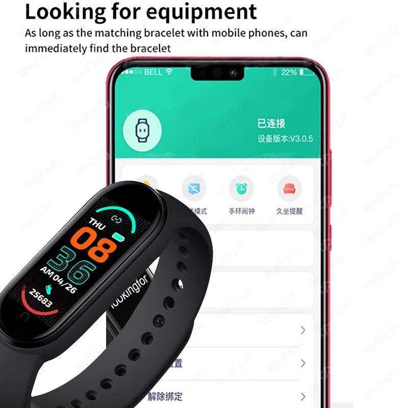 M6 Smart Watch Men Women Fitness Smart Bracelet Sports Band Heart Rate Blood Pressure Monitor Waterproof Multi-function Watches M6 Smart Watch Men Women Fitness Smart Bracelet Sports Band Heart Rate Blood Pressure Monitor Waterproof Multi-function Watches