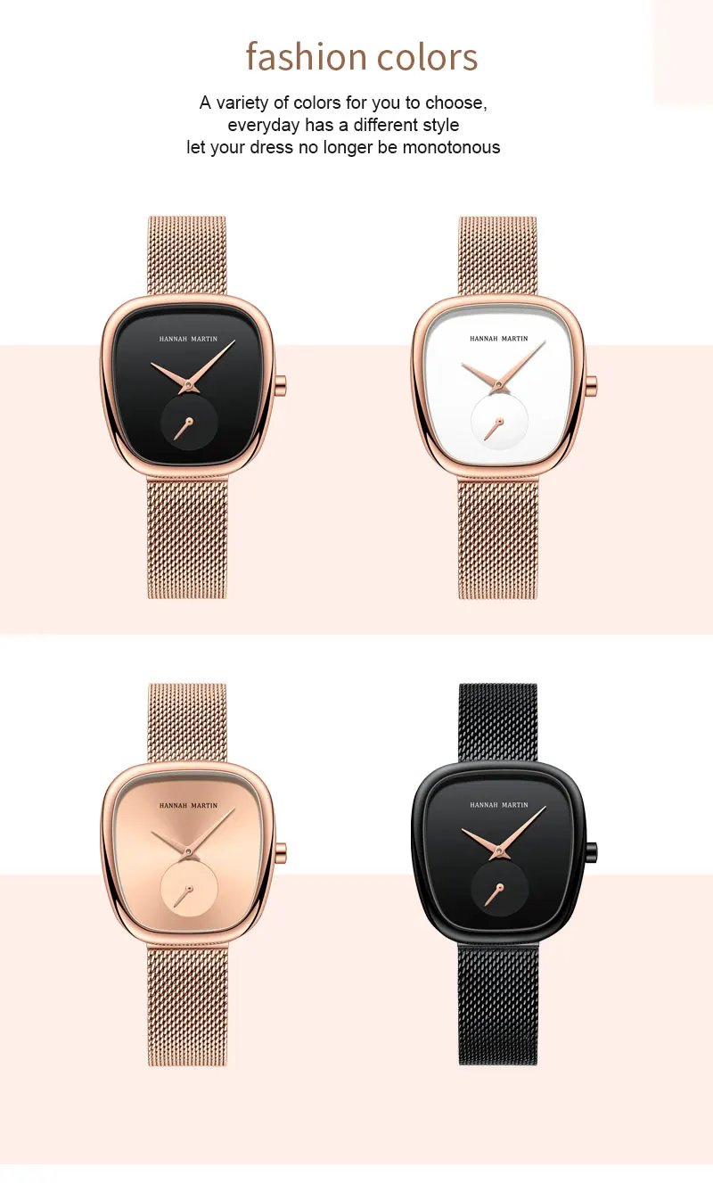 2024 New Women's Quartz Wristwatch 34mm Wine Barrel Rose Gold Black Stopwatch Fashionable Minimalist Style Oval Women's Watches