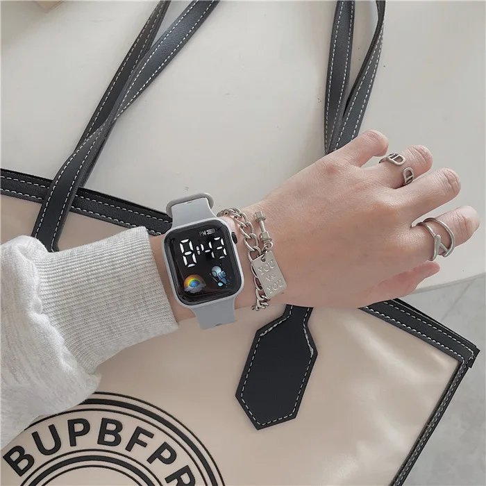 Led Children's Watch Sport Digital Watches Spaceman Silicone Strap Waterproof Electronic Wristwatch for Boys Girls Gift 손목시계