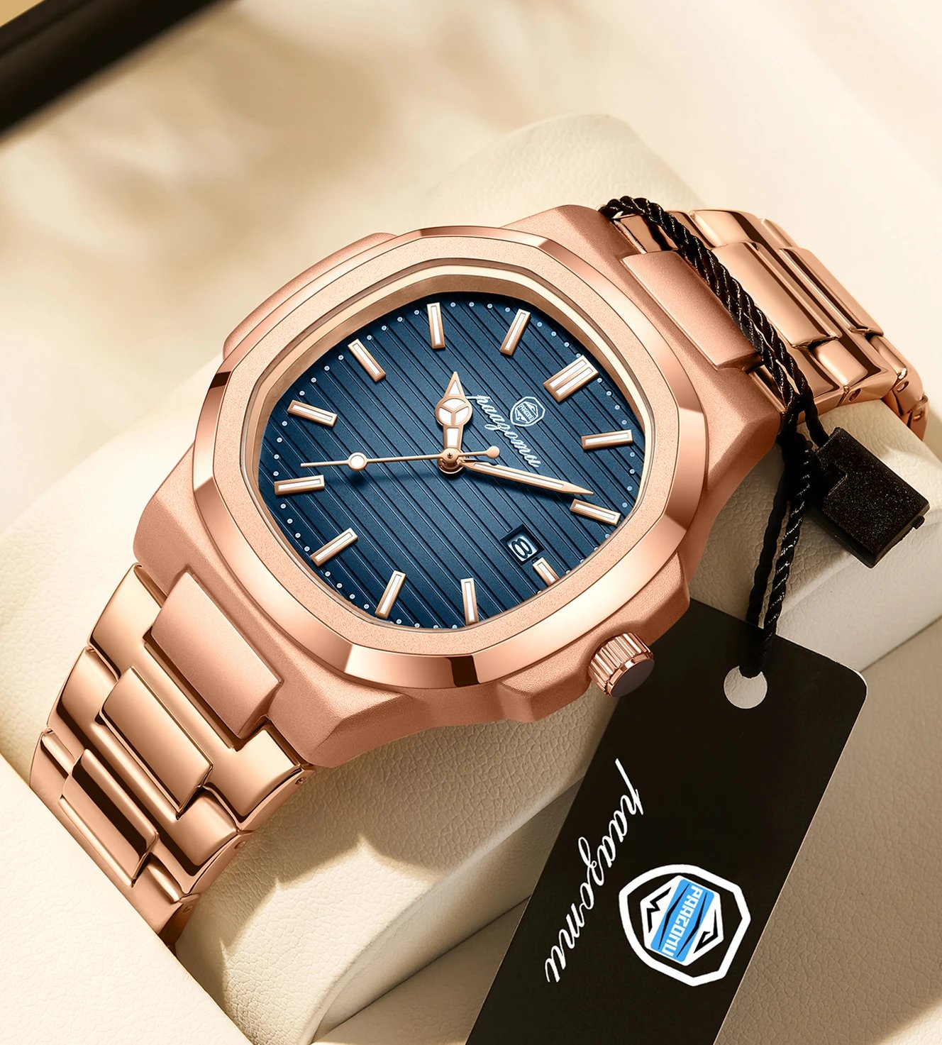 Luxury Man Wristwatch Waterproof Luminous Chronograph Watch for Men Stainless Steel Men's Quartz Watches reloj hombre