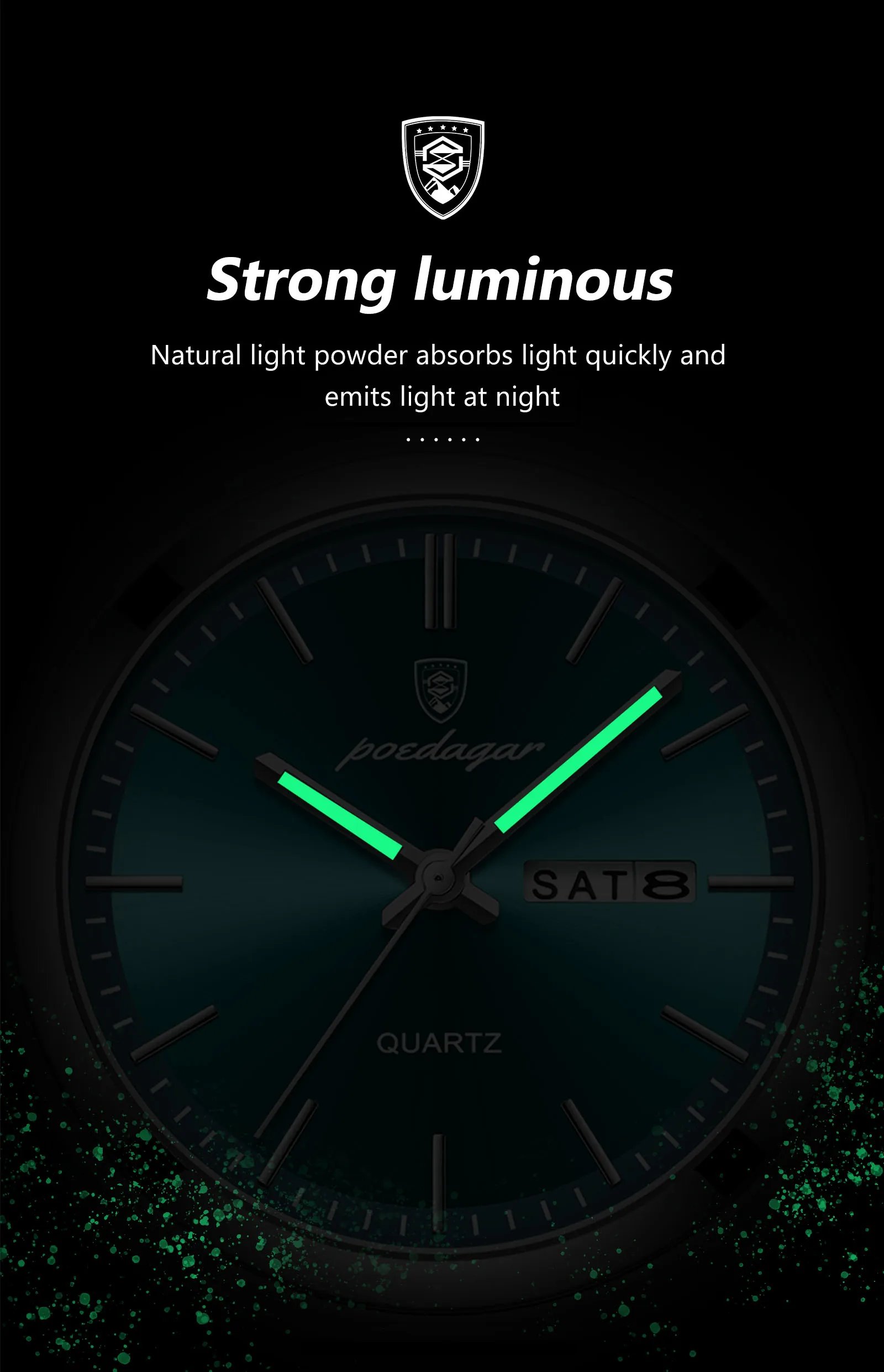 Luxury Quartz Man Wristwatch Sport Men Watches Waterproof Luminous Date Week Stainless Steel Men's Watch Male Reloj+box