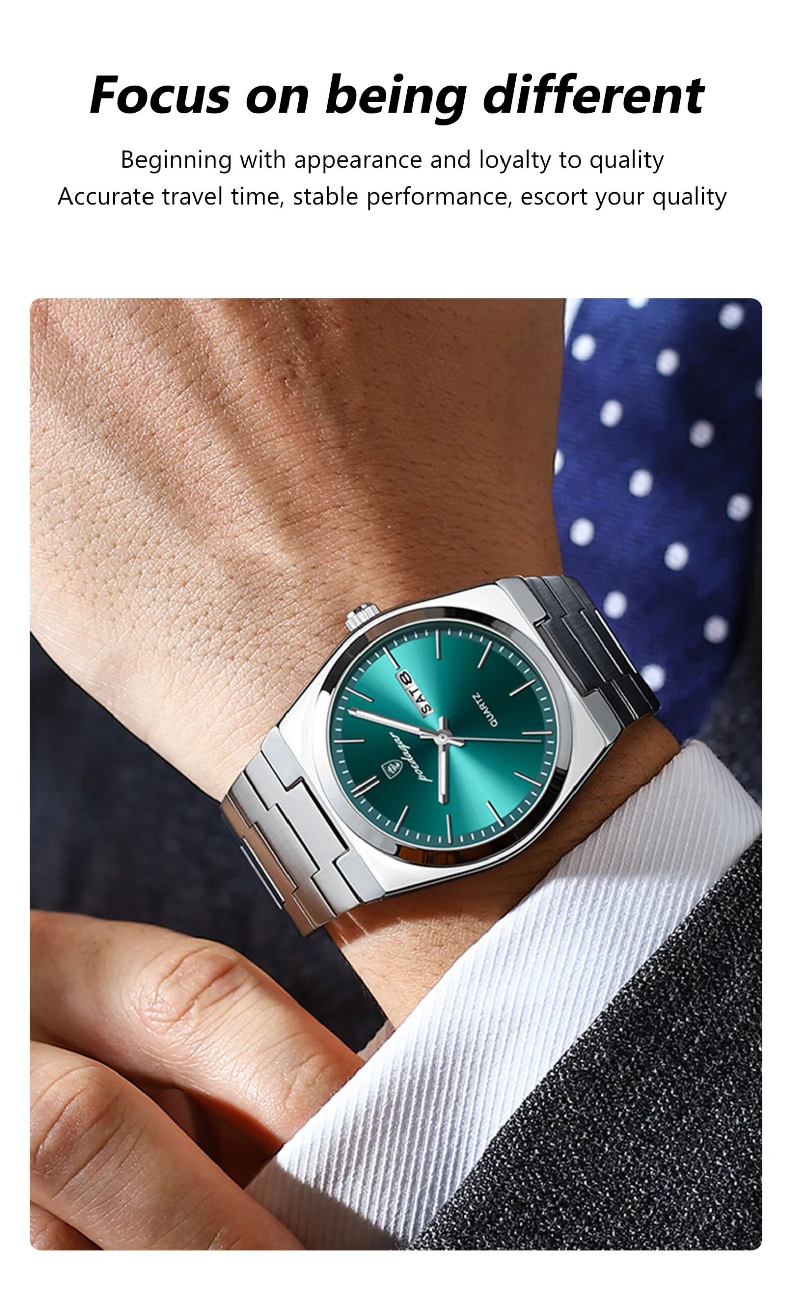 Luxury Quartz Man Wristwatch Sport Men Watches Waterproof Luminous Date Week Stainless Steel Men's Watch Male Reloj+box