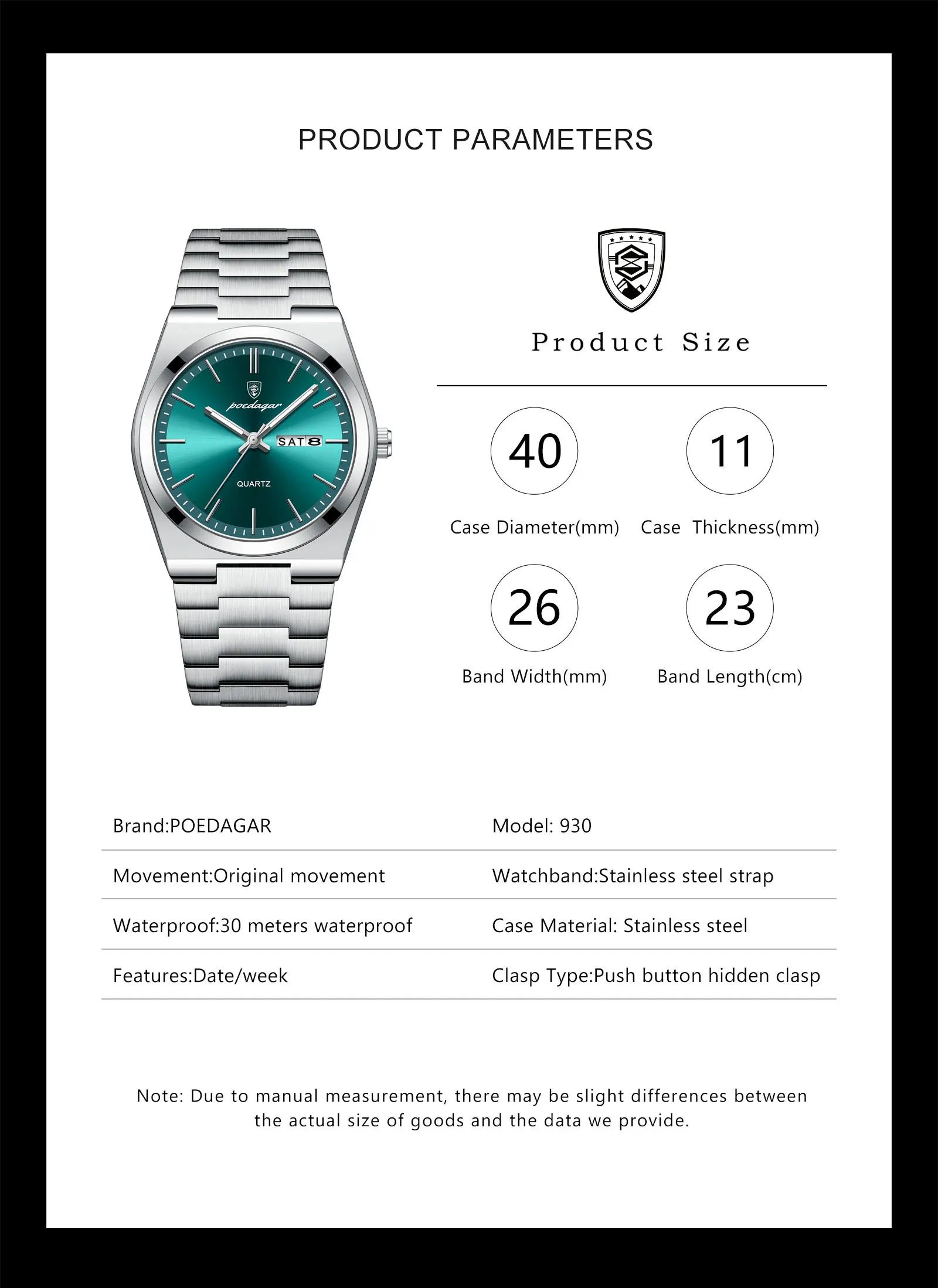 Luxury Quartz Man Wristwatch Sport Men Watches Waterproof Luminous Date Week Stainless Steel Men's Watch Male Reloj+box