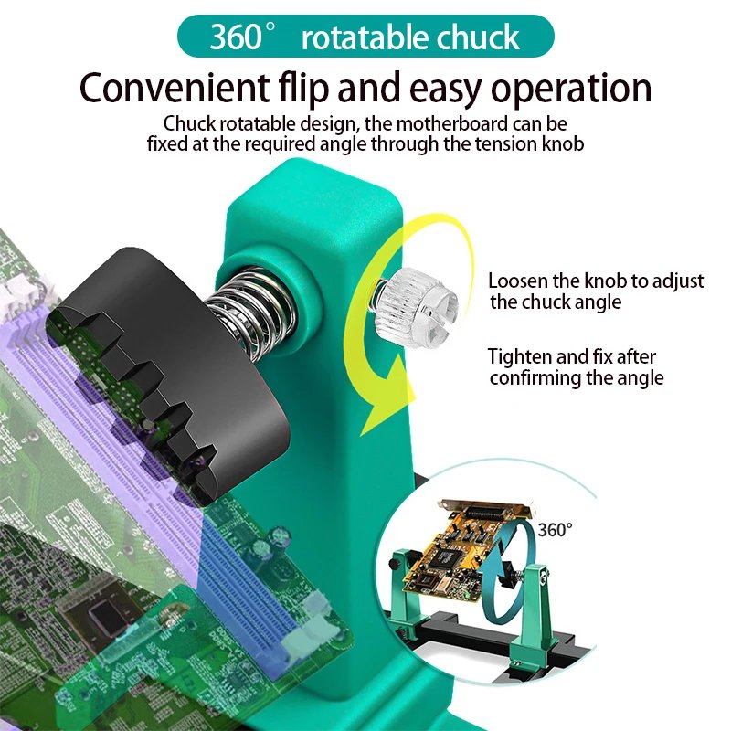 Circuit Board Welding Bracket Soldering Iron Pen Clamping Base Mobile Phone Motherboard Repair Disassembly Assembly Fixing Tool