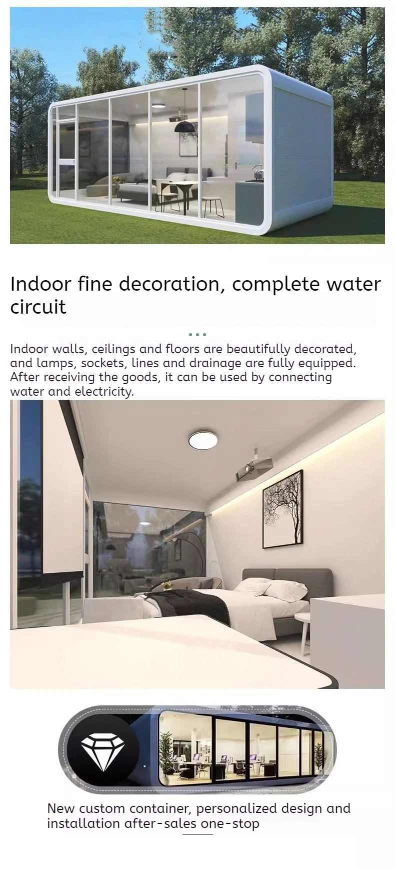 Villas Containers Live Homes Building High QualityWholesale Fast Assembly Tiny Prefab Extendable Flat Packed Houses Prefab House