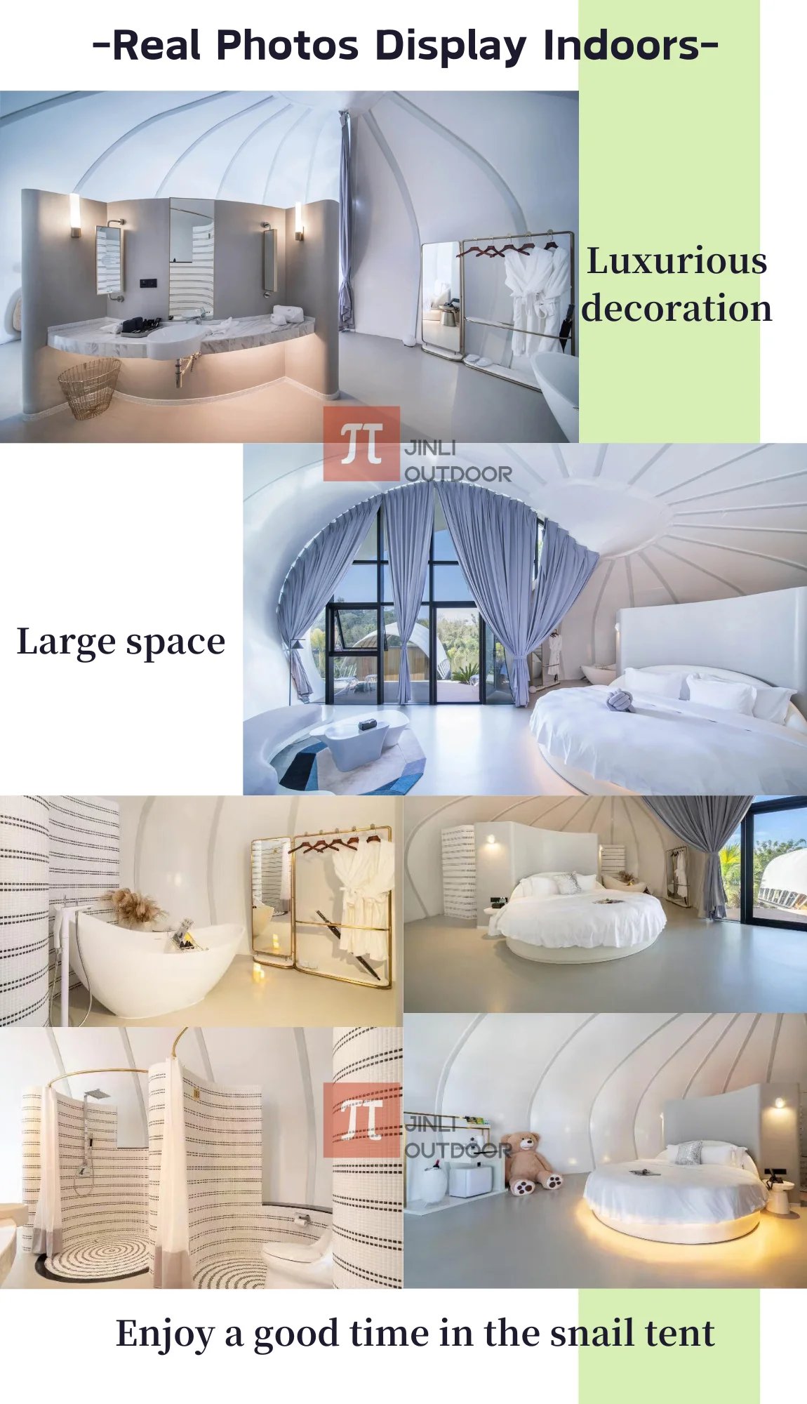 Snail Shape Tents Hotel Luxury Glamping Pvdf Tensile Tipi Membrane Structure Architecture Conch Seashell Cottage Camping House