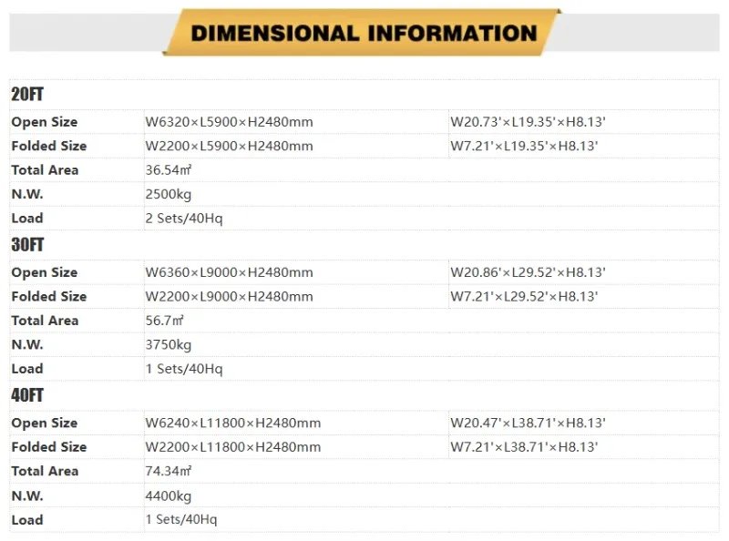 20ft Expandable Container House Ready Made Living Prefabricated Villa Prefab Portable Mobile Tiny Home.