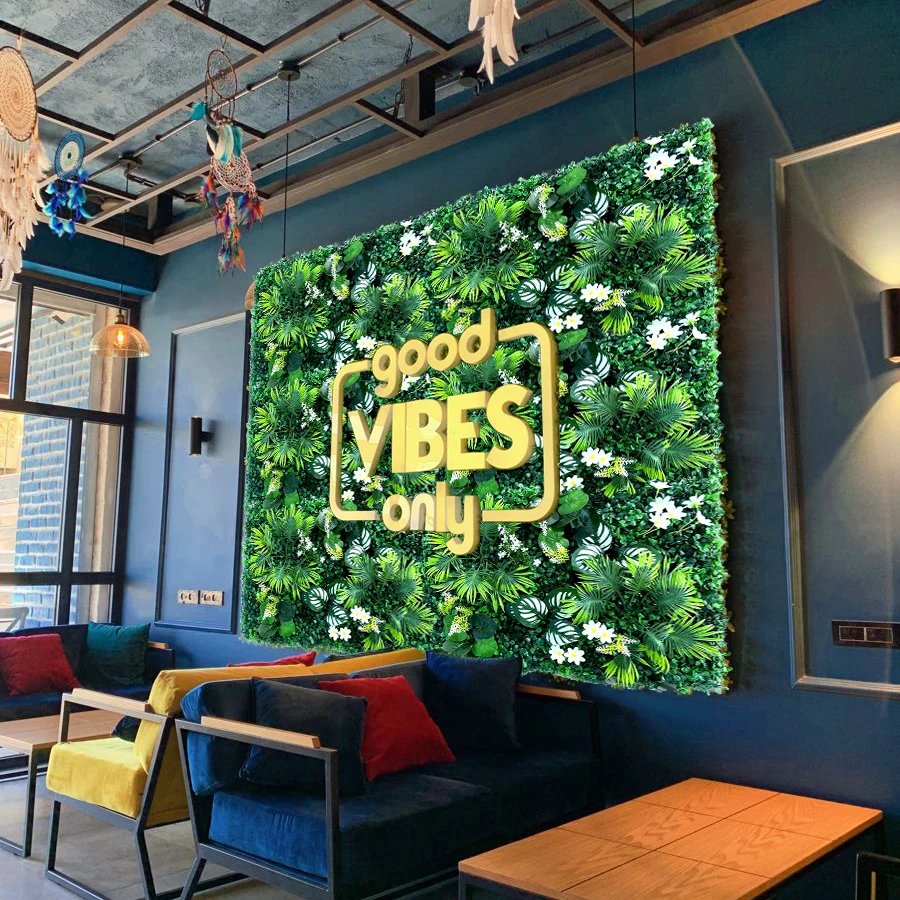 60x40cm Artificial Plant Green Wall Landscape Home Garden Jungle Decor Fake Plants Plastic Lawn Wall Panels Garden Fence Decorat 60x40cm Artificial Plant Green Wall Landscape Home Garden Jungle Decor Fake Plants Plastic Lawn Wall Panels Garden Fence Decorat