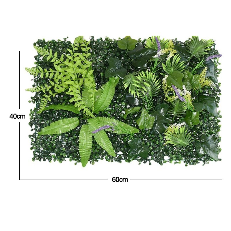 60x40cm Artificial Plant Green Wall Landscape Home Garden Jungle Decor Fake Plants Plastic Lawn Wall Panels Garden Fence Decorat 60x40cm Artificial Plant Green Wall Landscape Home Garden Jungle Decor Fake Plants Plastic Lawn Wall Panels Garden Fence Decorat